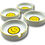 Thumbnail: Set of 4 Vintage 1970s Smiley Face Ceramic Ashtrays – Mid-Century Pop Art Style