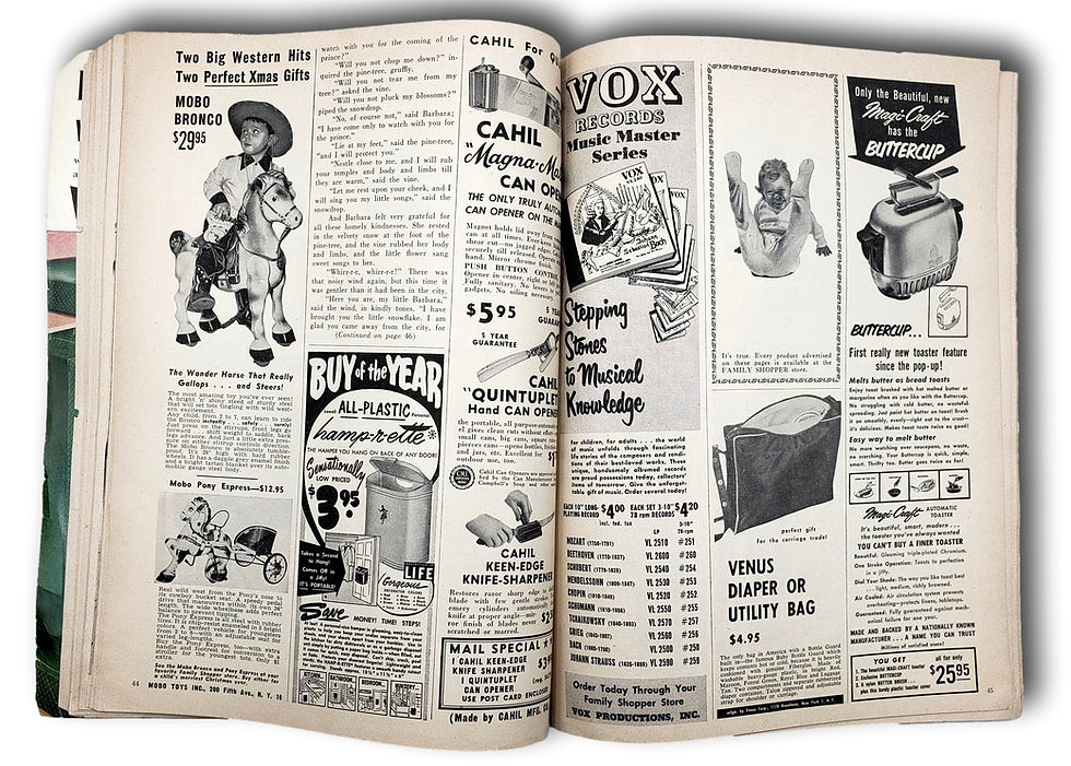 Thumbnail: 1952 Family Shopper Rose Furniture Co. Magazine – Mid-Century Advertising & Holi