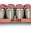 Thumbnail: Vintage Mid Century Kromex PINK Spice Jars With Rack