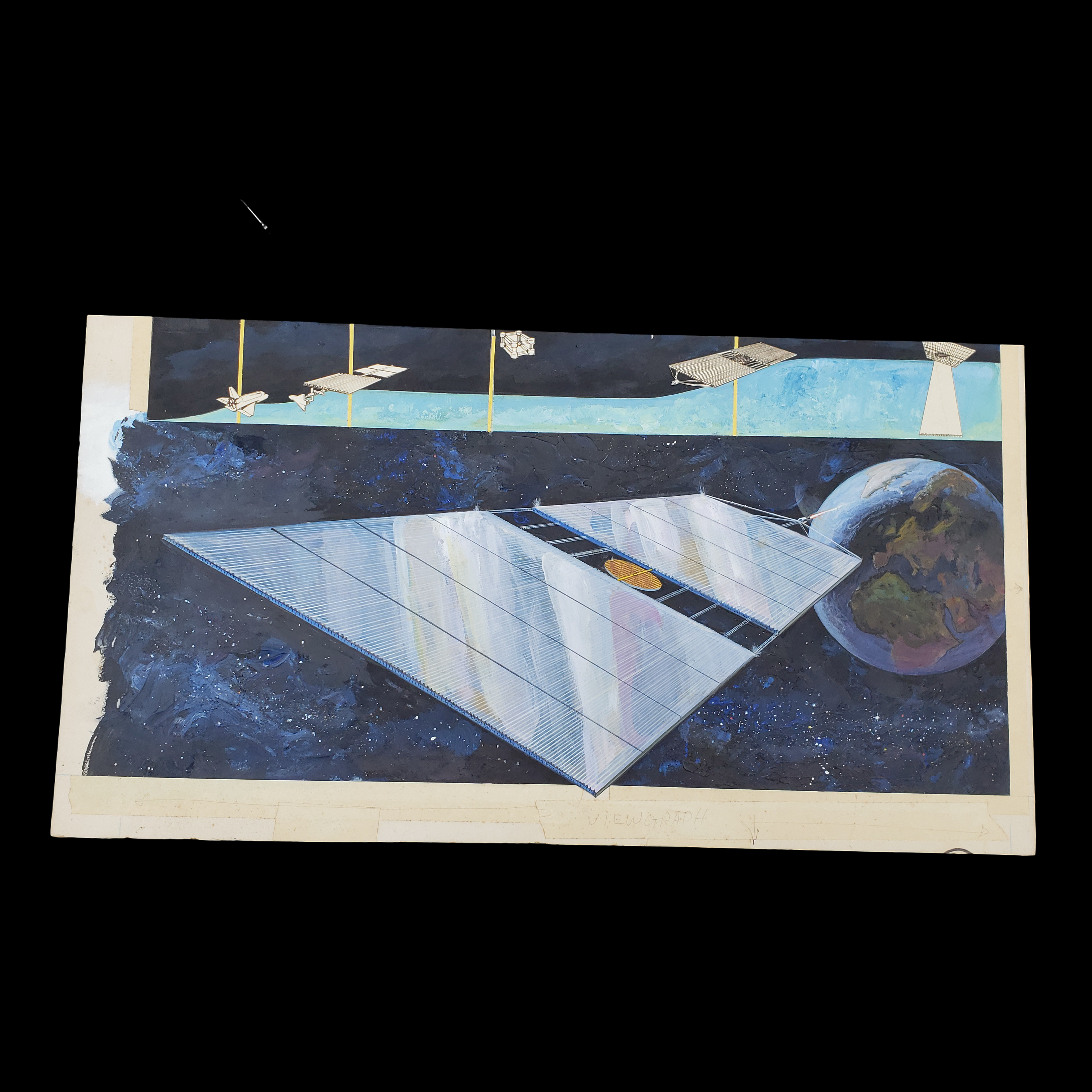 Original 1978-1980 Rockwell Satellite Power System SPS Concept Art – NASA Space