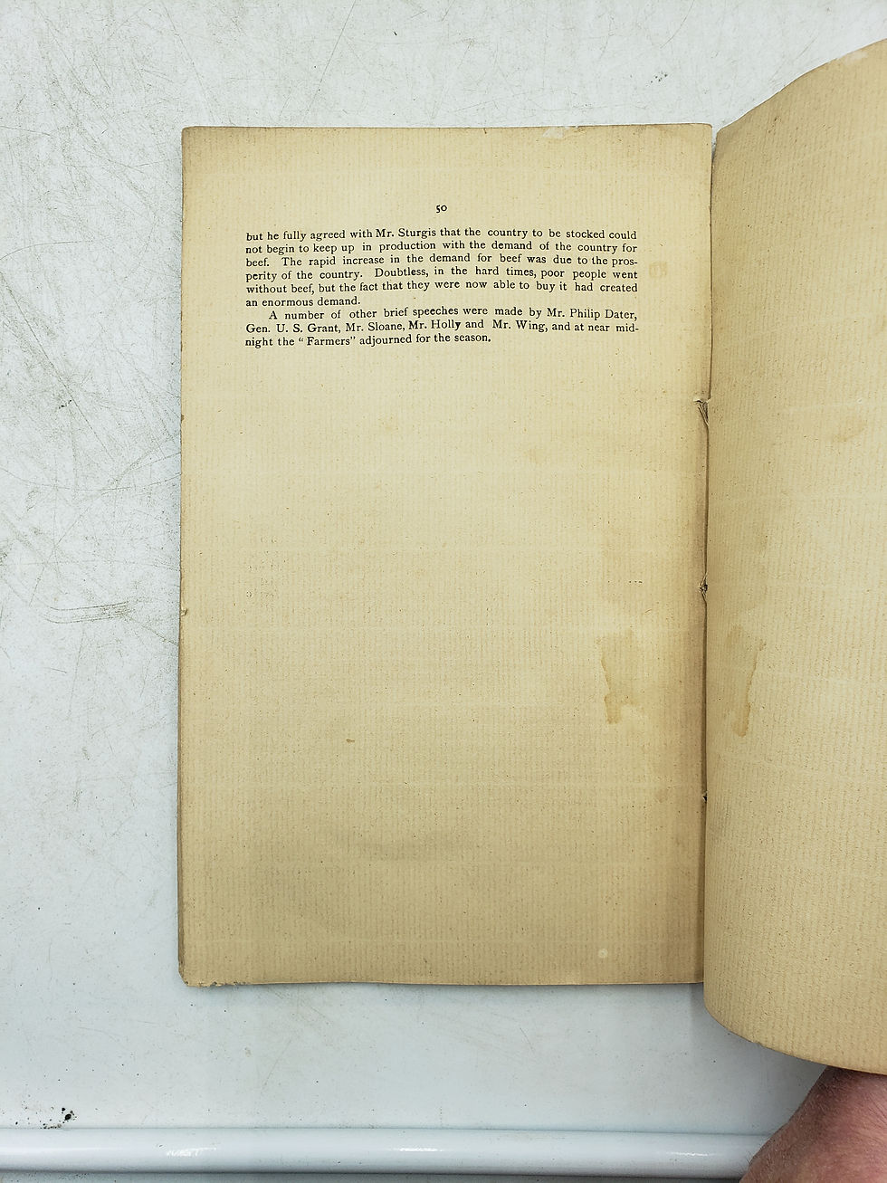 Thumbnail: 1882-83 New York Farmers Proceedings Antique Ephemera Booklet Worm Hole