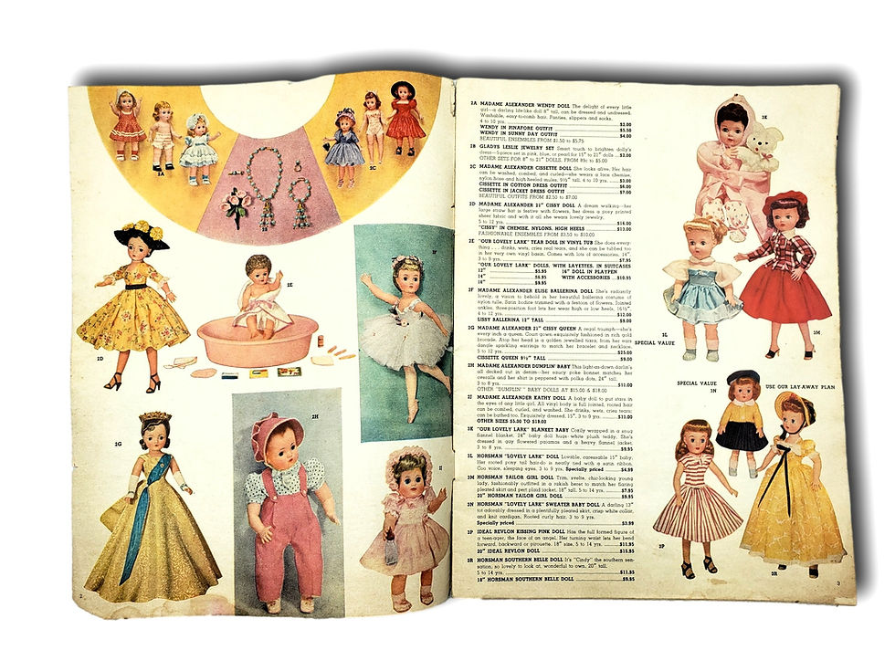 Thumbnail: 1957–1958 Bright’s 75th Anniversary Toy Catalog – Vintage Mid-Century Christmas