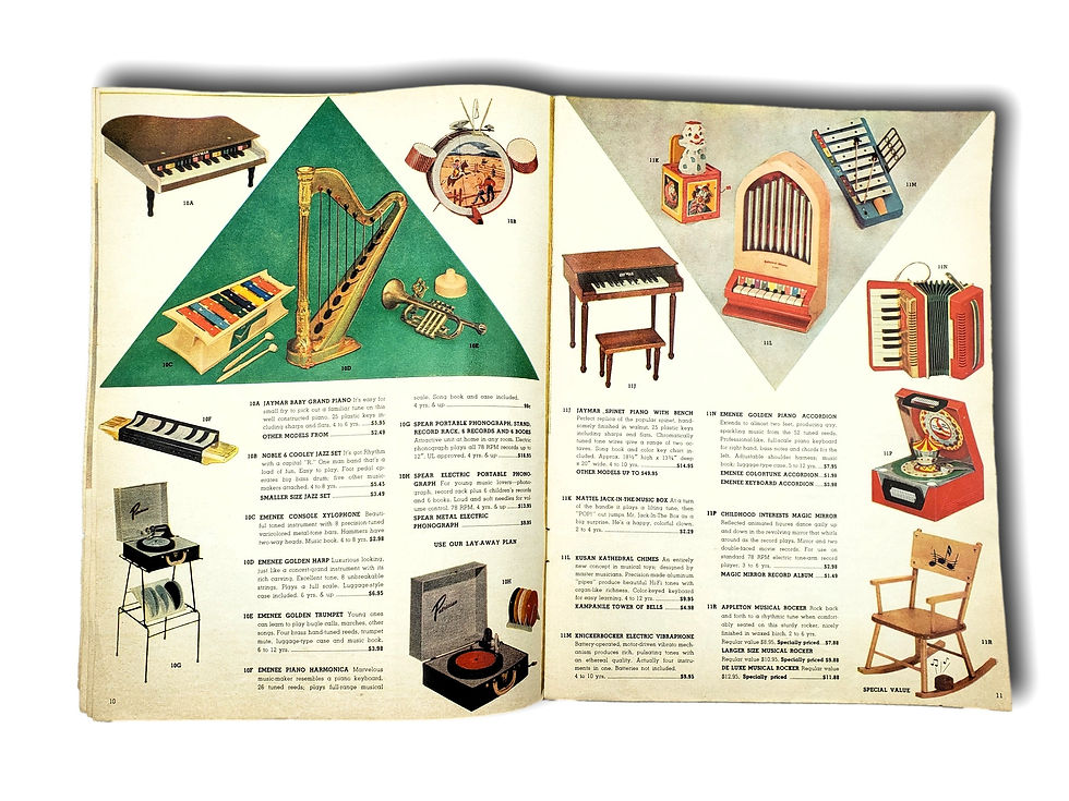 Thumbnail: 1957–1958 Bright’s 75th Anniversary Toy Catalog – Vintage Mid-Century Christmas