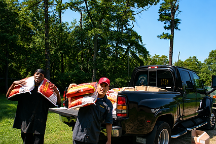 Dropping off weekly supplies for AHS in 2003 or 2004.png