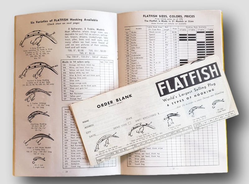 Thumbnail: Vintage Helin Tackle Company Fishing Lure Brochure – "Perfect Trio of Lures"