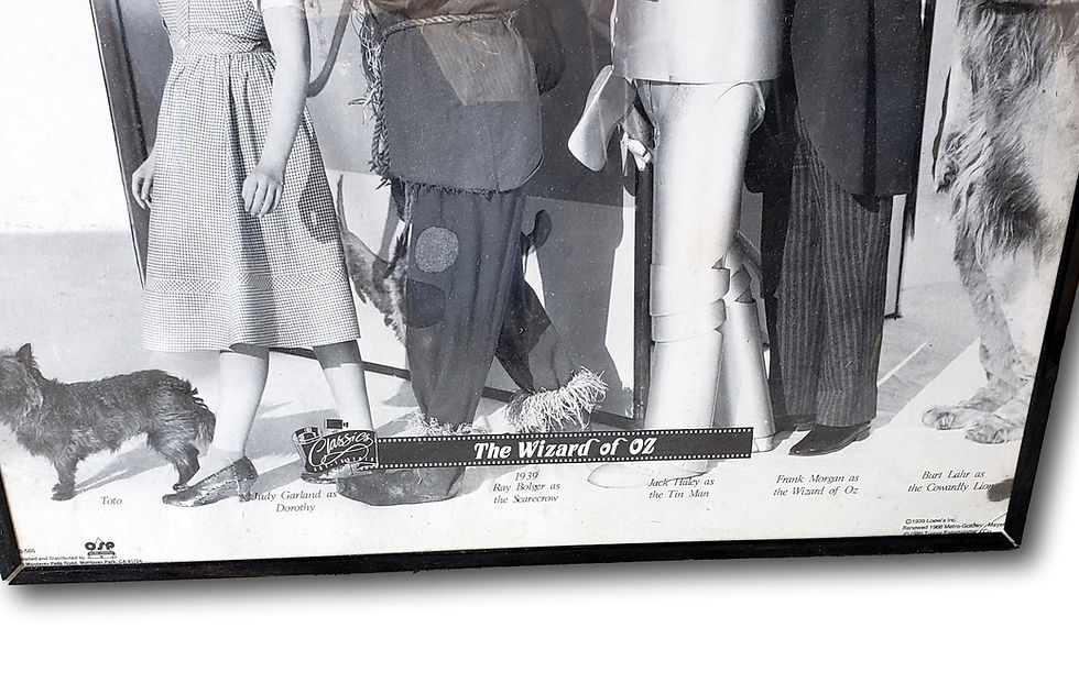Thumbnail: Vintage 1989 Wizard of Oz Licensed Poster, 28" x 22", Judy Garland Cast Image