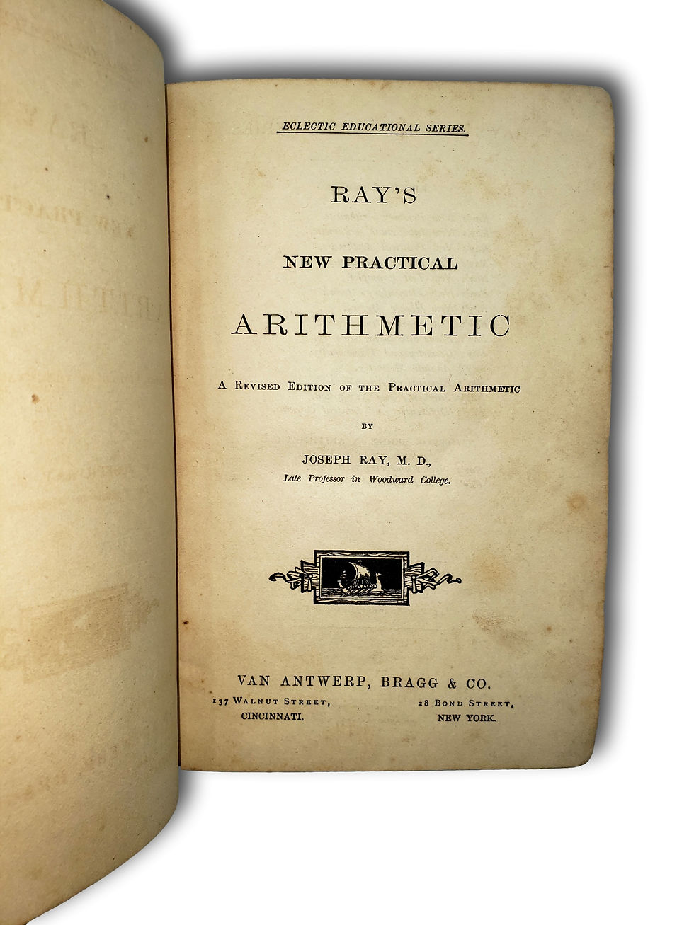 Thumbnail: Antique 19th Century Schoolbooks Lot (5) — Same Student Group