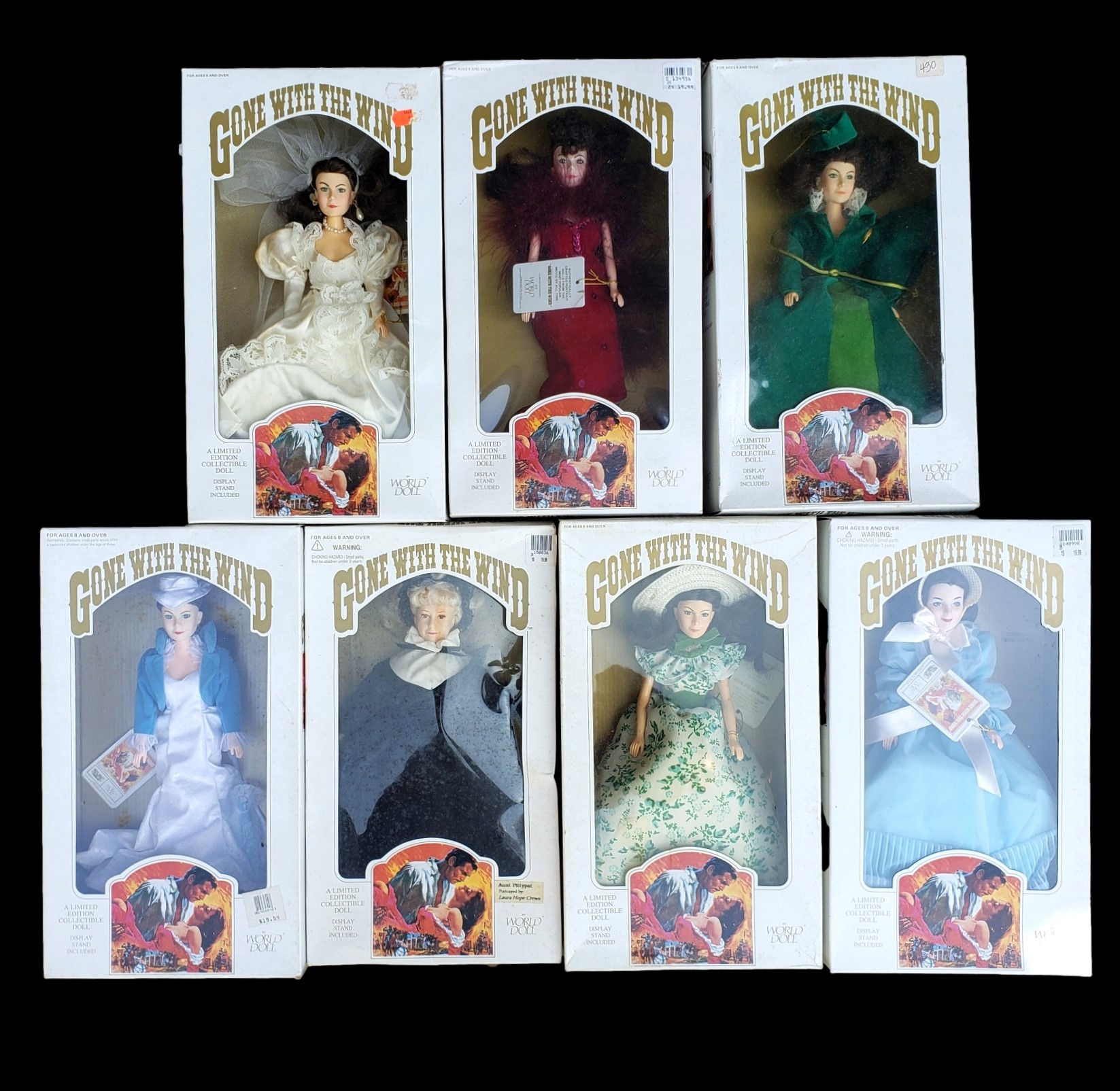 Gone With the Wind Doll Collection – Lot of 7 World Doll Limited Editions with