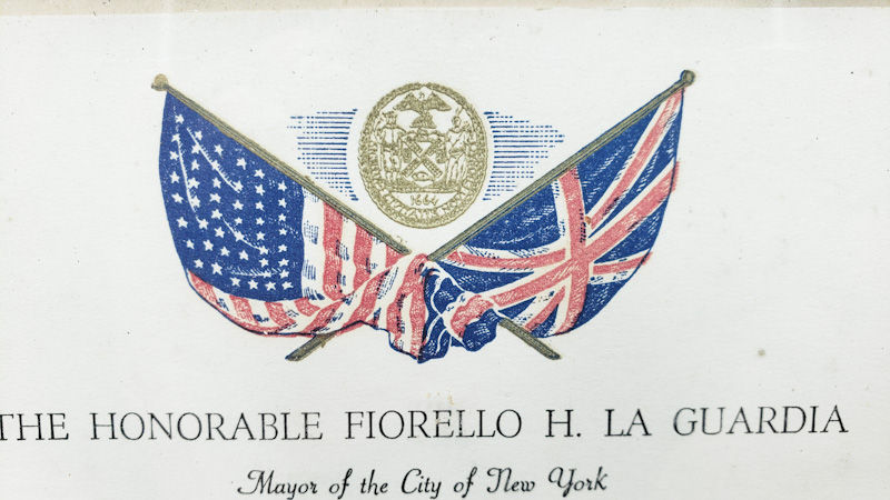 Thumbnail: Vintage 1939 NYC Royal Visit Invitation – King George VI & Queen Elizabeth