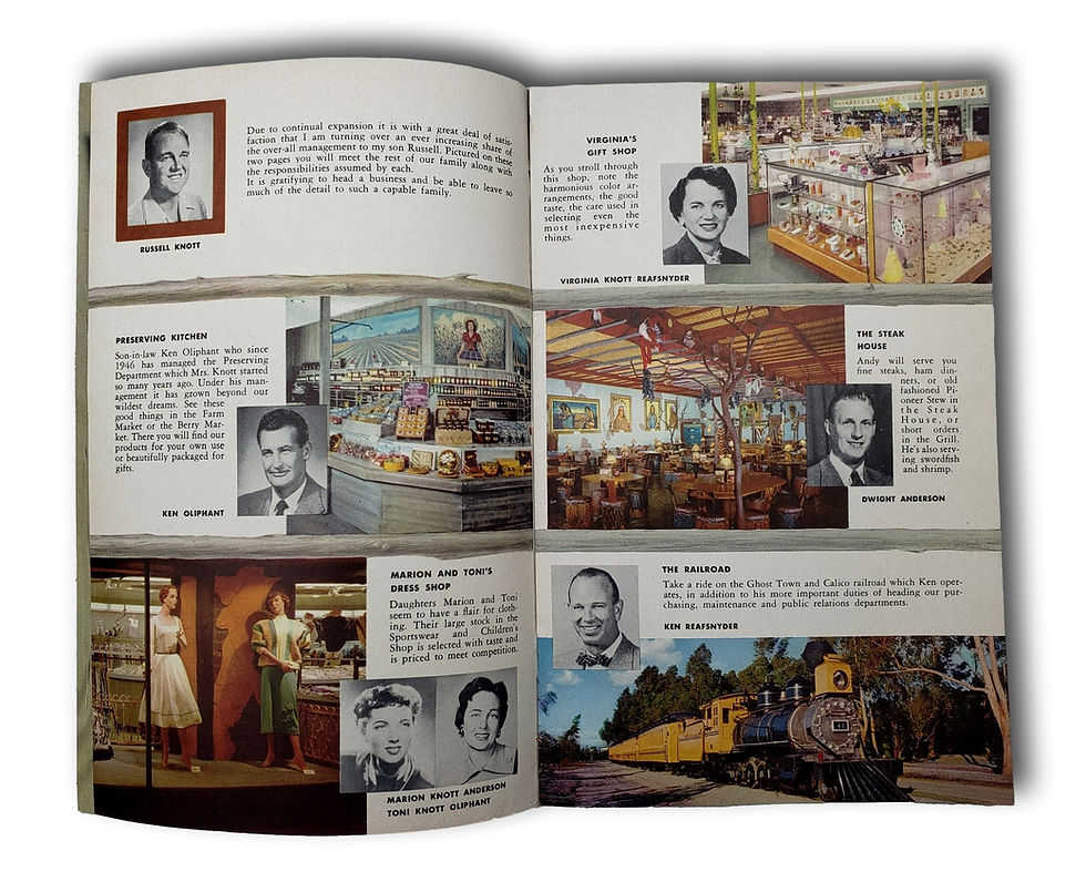Thumbnail: 1957 Knott’s Berry Farm & Ghost Town Chicken Dinner Menu Brochure