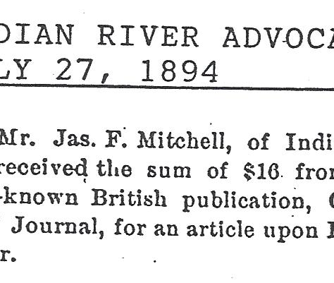 The Scots of Merritt's Island - Part 2: James Mitchell's article for Chamber's Journal, London