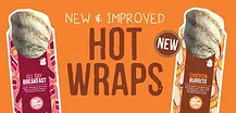 Real Wrap Shelf Talker Hot Wraps