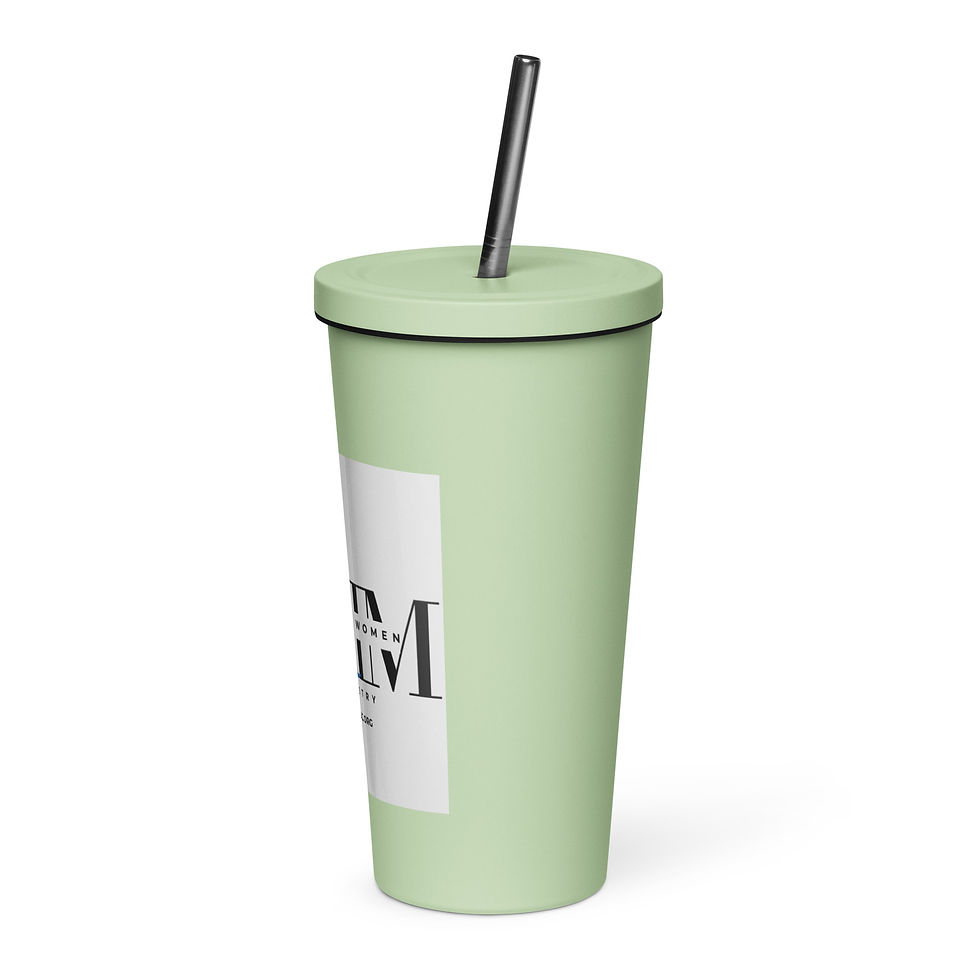 Thumbnail: S.W.I.M. Insulated tumbler with a straw