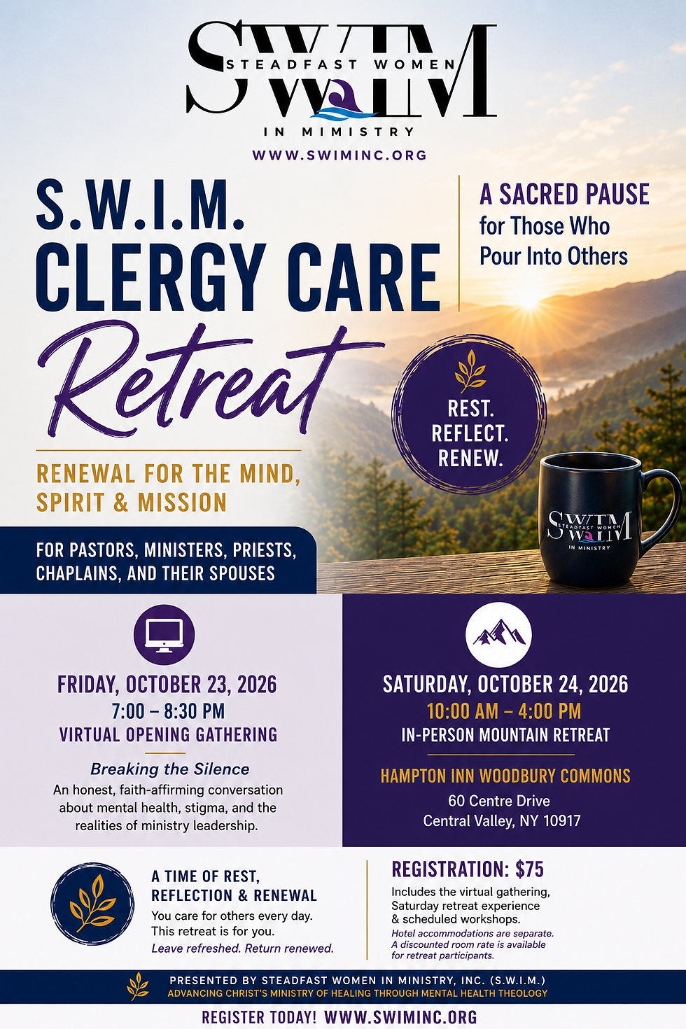 The S.W.I.M. Clergy Care Retreat: Renewal for the Mind, Spirit & Mission