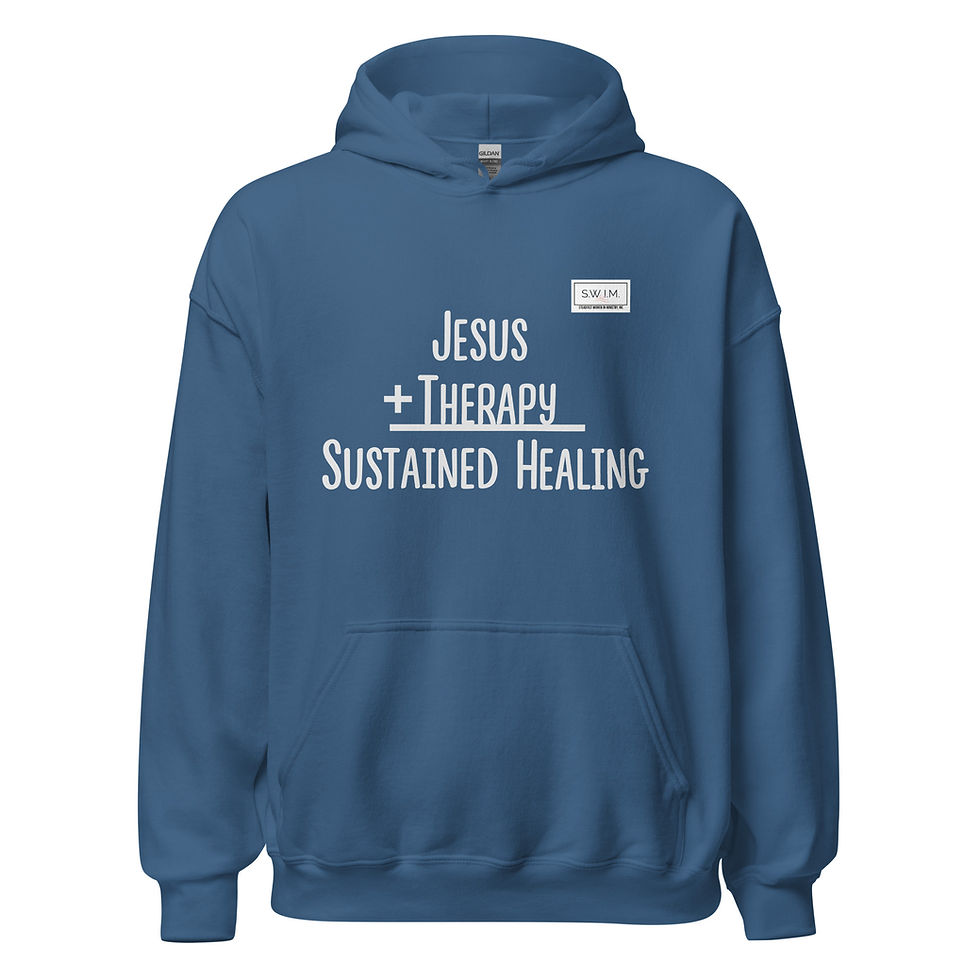 Thumbnail: Jesus plus Therapy Unisex Hoodie