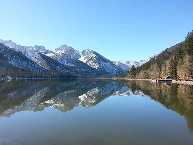 lake mountains sierra rv camping boating snow mountain