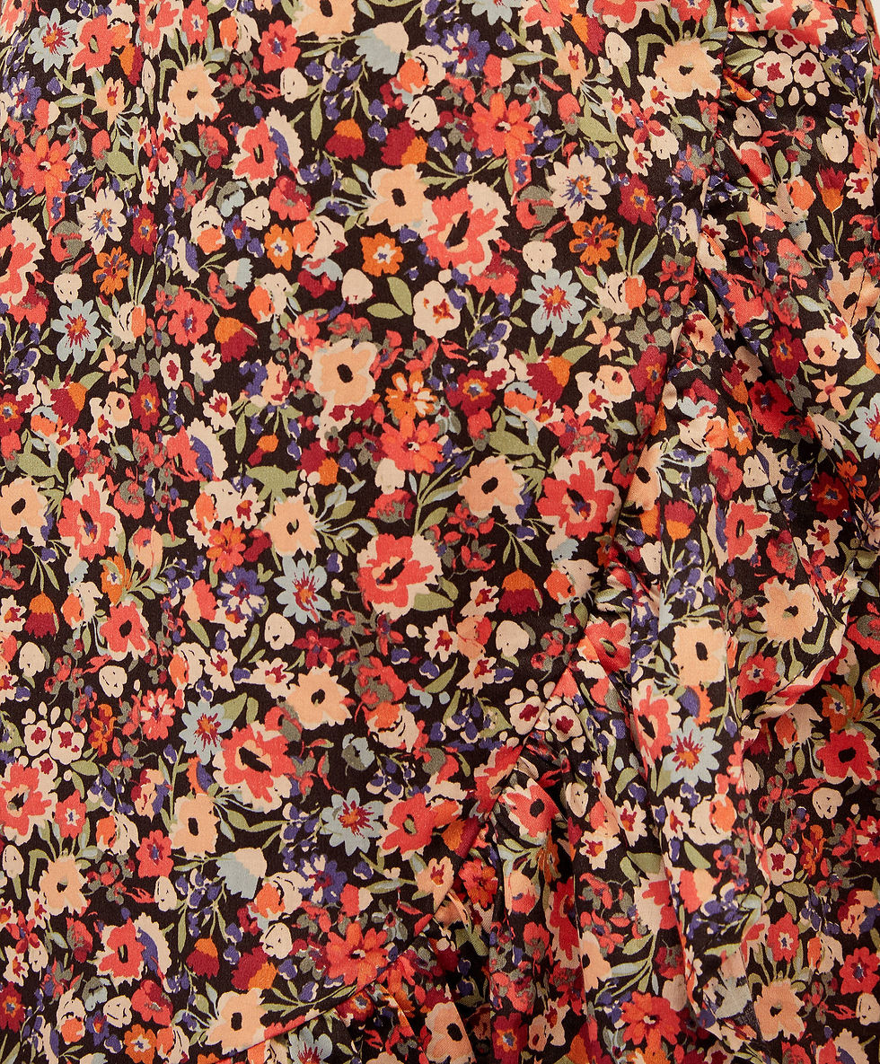 Miniatura: Vestido corto floreado