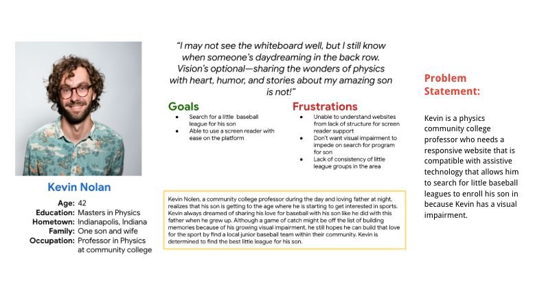 Image is of a fictional persona base off conducted research