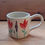 Thumbnail: Mug red flower design 