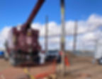 Drilling for solar site preparation