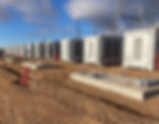Concrete pads for solar utility installation