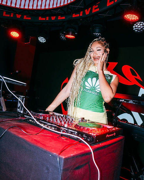 A DJ Entertaining the Crowd at Coke Studio Pre Show