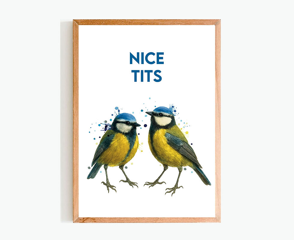 Thumbnail: Cheeky Splatter Bathroom Prints