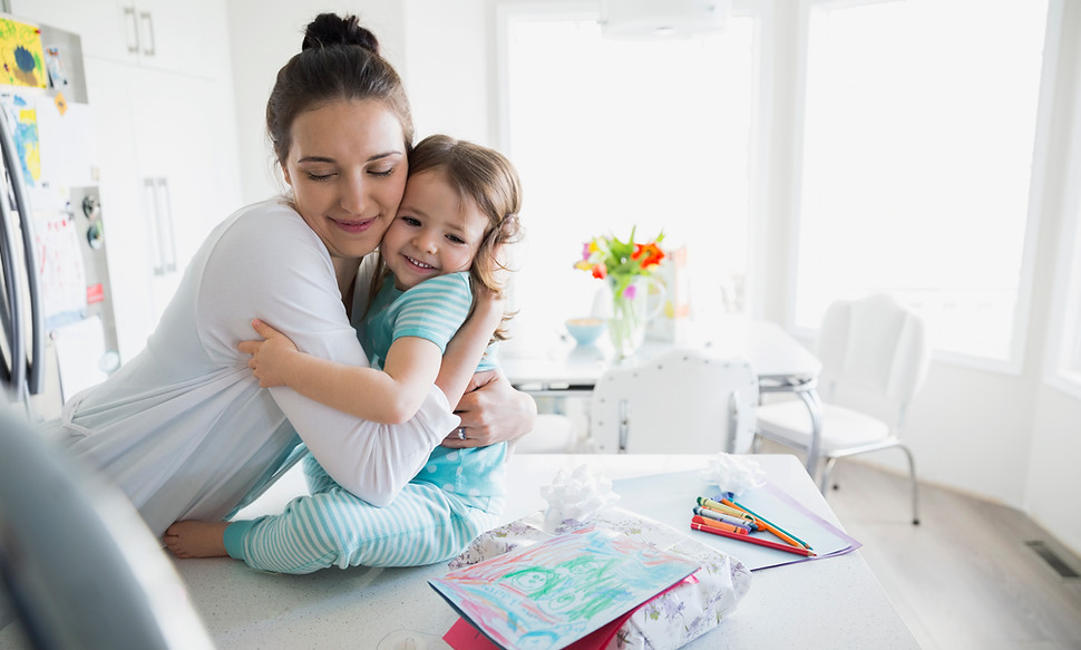 Madre y un niño