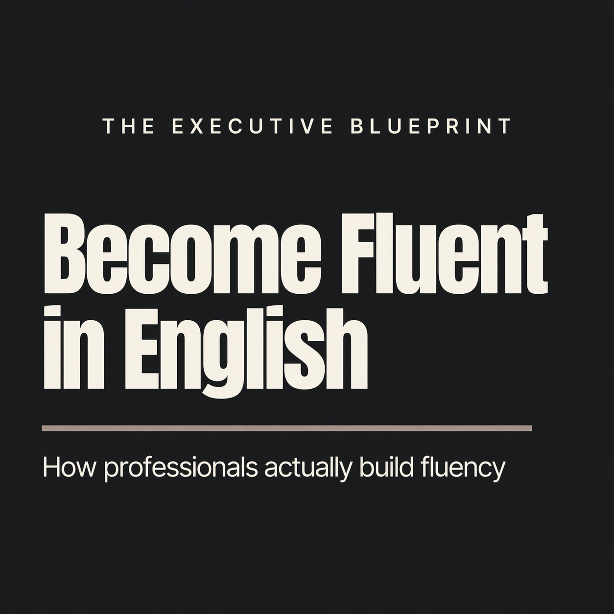 English Fluency for Professionals