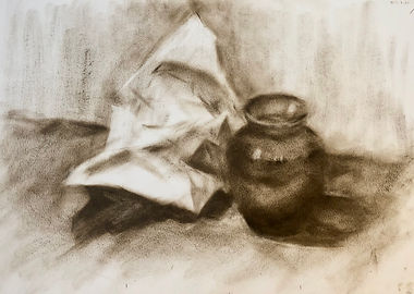 Still Life, 2019 Dry Brush Techinque. Ja