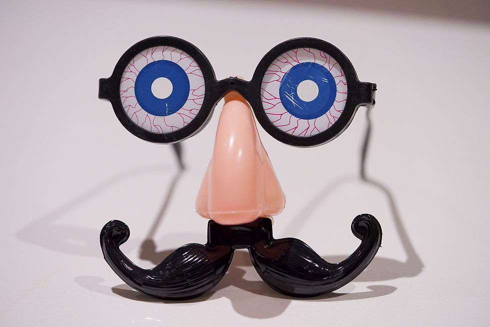 Silly Eyes with Mustache