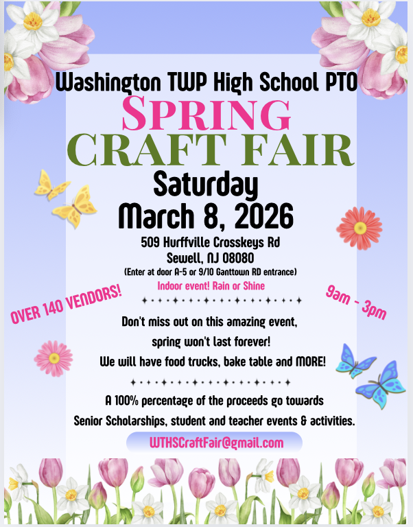 Washington Township High School PTO Spring Craft Fair | Nj Event Scene