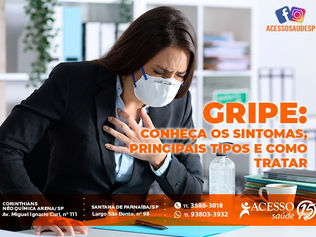 Gripe: conheça os sintomas, principais tipos e como tratar