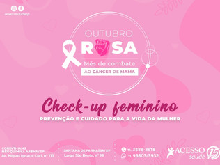 Check-up feminino – prevenção e cuidado para a vida da mulher