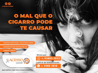 O mal que o cigarro pode te causar
