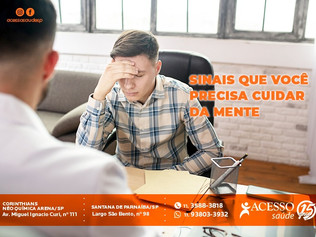 3 sinais que você precisa cuidar da mente