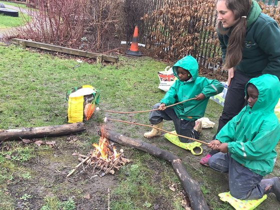 Fire at Forest School!