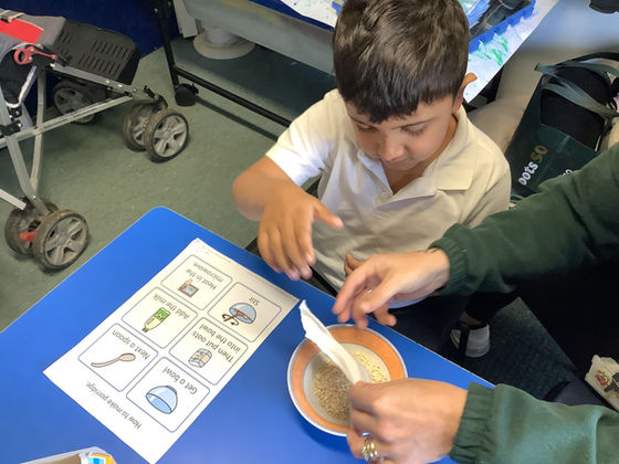 Making porridge!