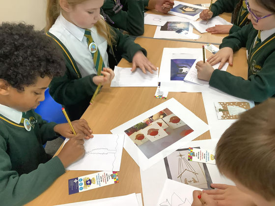 Mini Vinnies create Christmas cards