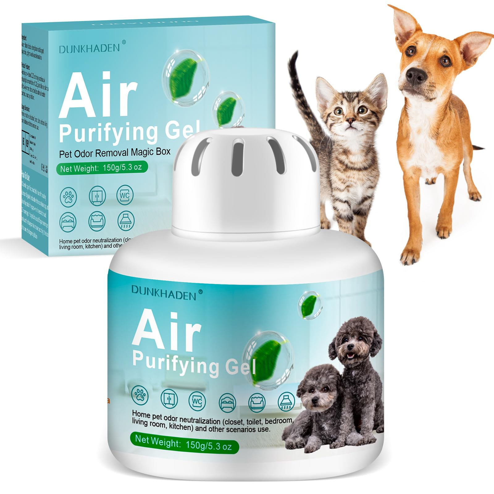 5.3 oz./150g Pet Odor Eliminator Pet Odor Eliminator for Strong Odor Gel Air Pur