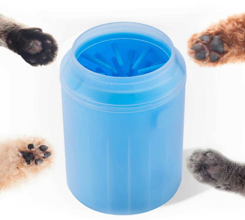 Thumbnail: New Dog Paw Cleaner Cup Soft Silicone Combs Portable Outdoor Pet Foot Washer Paw