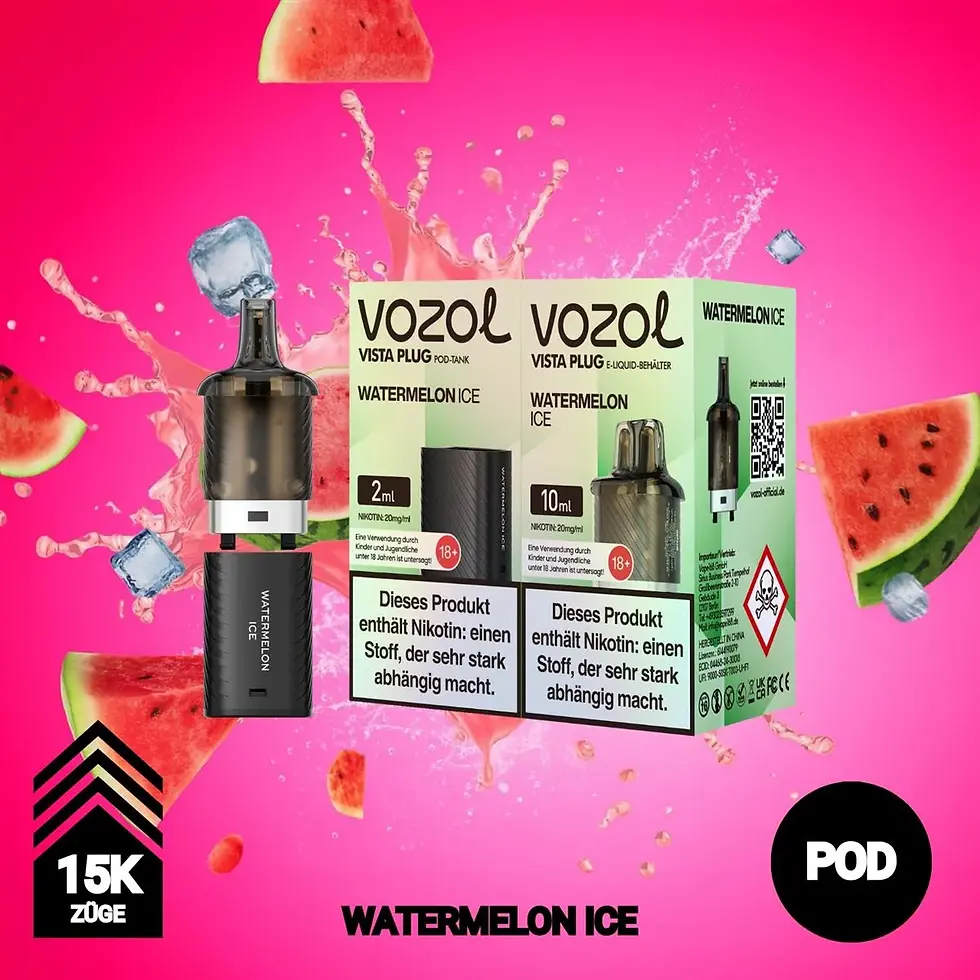Vozol Vista Plug Pods - Watermelon Ice - 15.000 Züge