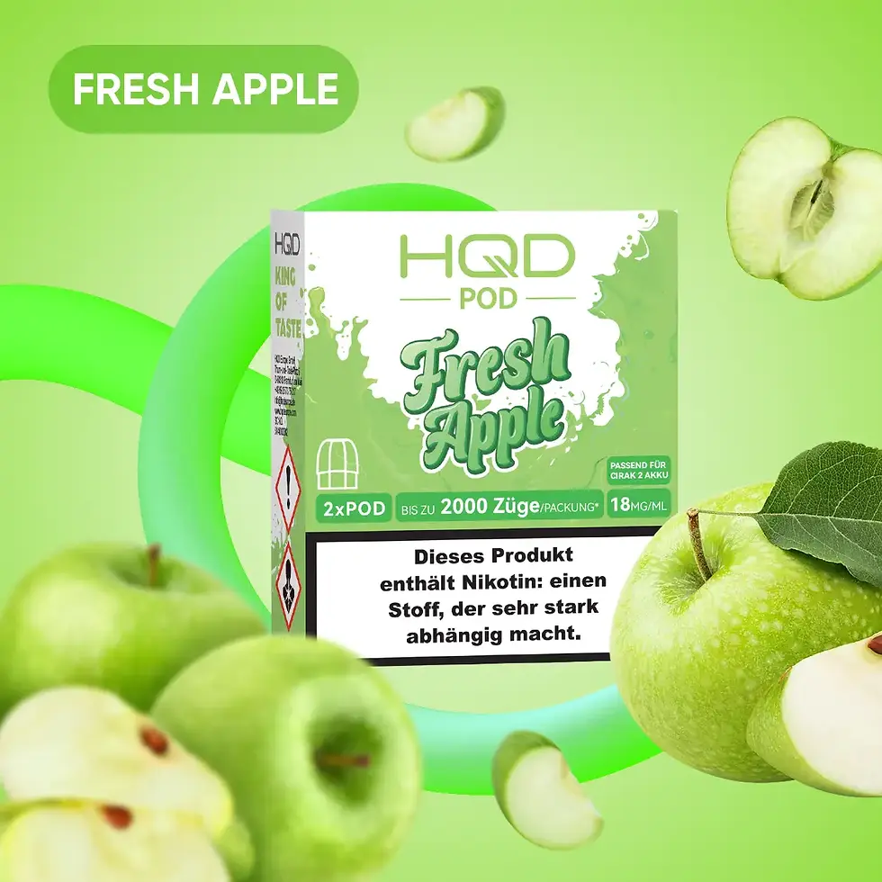HQD Pods - Apple Fresh - Cirak 2 - 2000 Züge Pod
