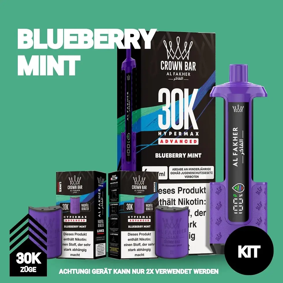 Al Fakher 30K - Blueberry Mint - Hypermax