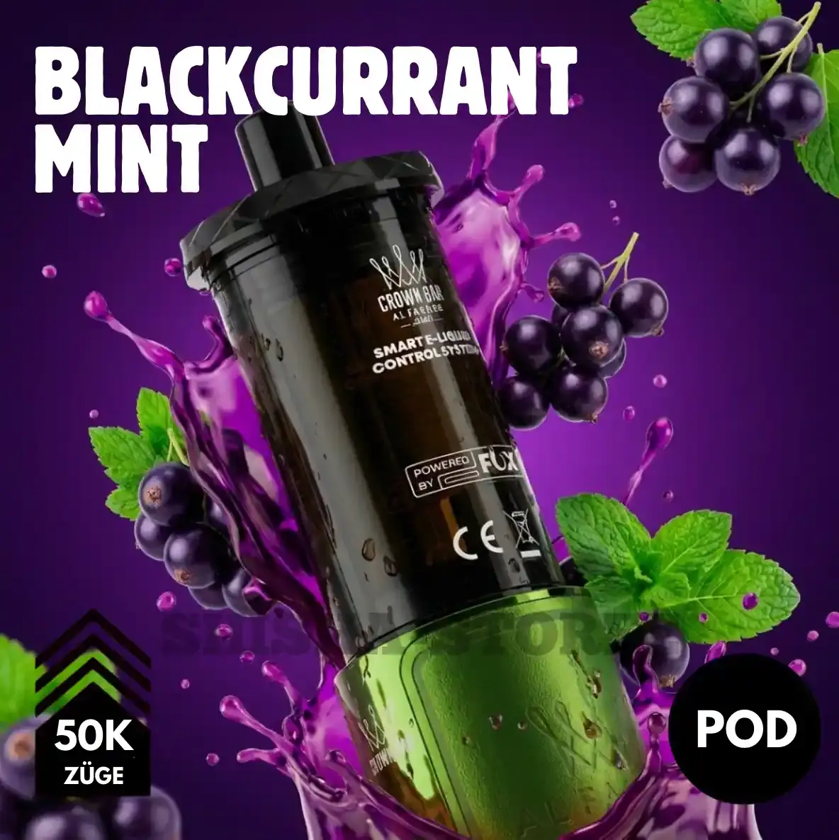 Al Fakher 50K Hypermax Prime - Pods - Blackcurrant Mint
