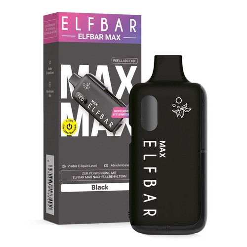 elfbar max wie oft verwendbar Kit – Basisgerät Schwarz für 6000 Züge Pods tank capacity:2ml mini e zigarette zum nachfüllen Flavours:Apple Peach ELFX by ELFBAR: The
