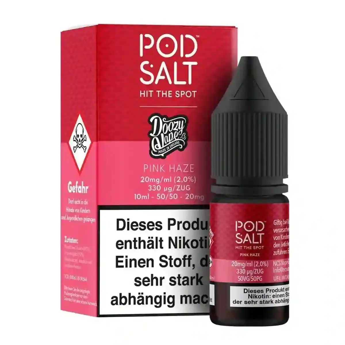 Pod Salt Liquid - Doozy Vape Pink Haze - 20mg Nikotin - Fusion 10ml