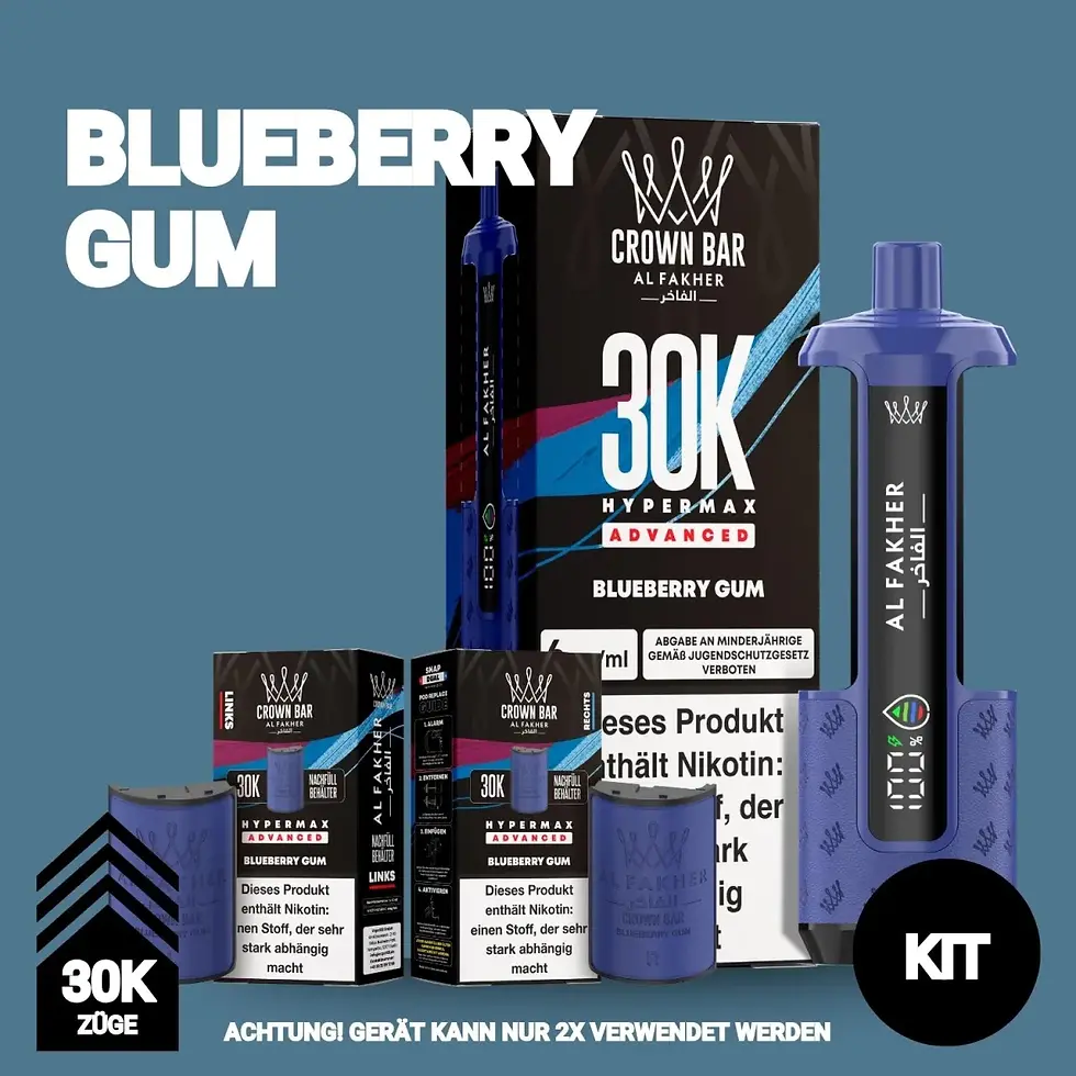 Al Fakher 30K - Blueberry Gum - Hypermax
