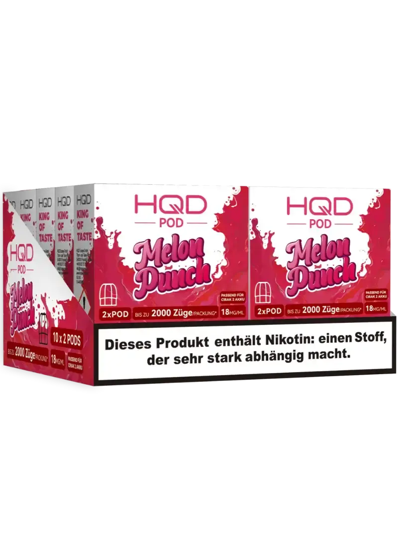 HQD Pods Cirak 2 - Melon Punch 10er Bundle / Pack