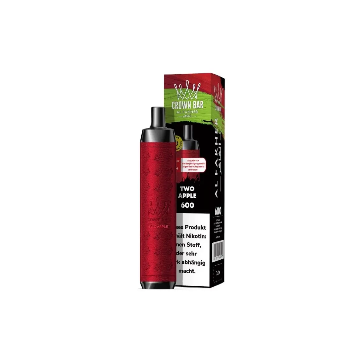 Al Fakher Crown Bar 600 - Two Apple